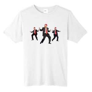 Funny Trump Dance Santa Claus Christmas Xmas Pajamas Holiday Tall Fusion ChromaSoft Performance T-Shirt