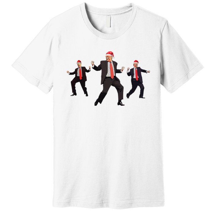 Funny Trump Dance Santa Claus Christmas Xmas Pajamas Holiday Premium T-Shirt