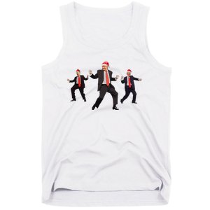 Funny Trump Dance Santa Claus Christmas Xmas Pajamas Holiday Tank Top