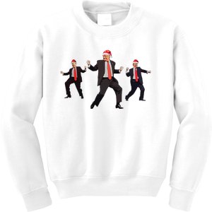 Funny Trump Dance Santa Claus Christmas Xmas Pajamas Holiday Kids Sweatshirt