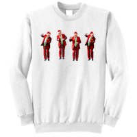 Funny Trump Dance Santa Hat Christmas Xmas Pajamas Holiday Sweatshirt