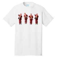 Funny Trump Dance Santa Hat Christmas Xmas Pajamas Holiday Tall T-Shirt