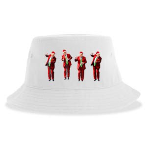 Funny Trump Dance Santa Hat Christmas Xmas Pajamas Holiday Sustainable Bucket Hat