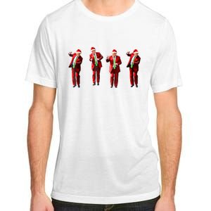 Funny Trump Dance Santa Hat Christmas Xmas Pajamas Holiday Adult ChromaSoft Performance T-Shirt