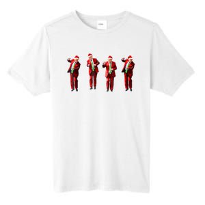 Funny Trump Dance Santa Hat Christmas Xmas Pajamas Holiday Tall Fusion ChromaSoft Performance T-Shirt