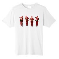 Funny Trump Dance Santa Hat Christmas Xmas Pajamas Holiday Tall Fusion ChromaSoft Performance T-Shirt