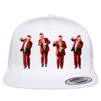 Funny Trump Dance Santa Hat Christmas Xmas Pajamas Holiday Flat Bill Trucker Hat