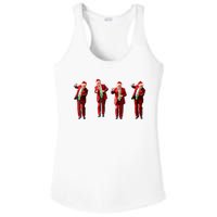 Funny Trump Dance Santa Hat Christmas Xmas Pajamas Holiday Ladies PosiCharge Competitor Racerback Tank