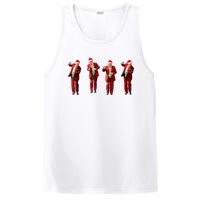 Funny Trump Dance Santa Hat Christmas Xmas Pajamas Holiday PosiCharge Competitor Tank