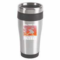 Full Time Dad But Still Addicted To Frisbee Gift 16oz Travel Tumbler