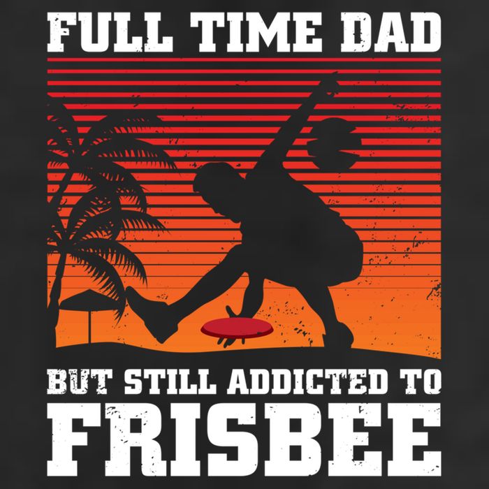 Full Time Dad But Still Addicted To Frisbee Gift Microfiber Hand Towel