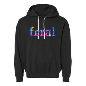 Feral Tie Dye Garment-Dyed Fleece Hoodie