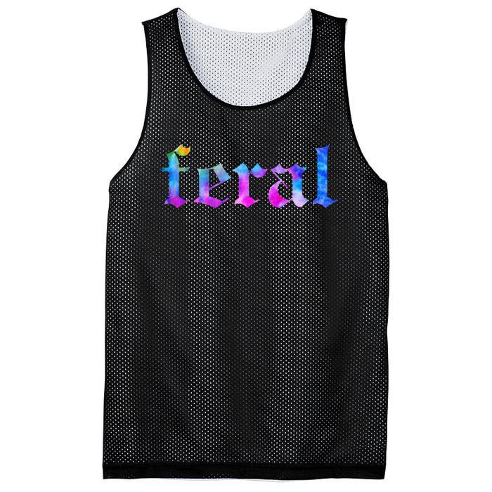 Feral Tie Dye Mesh Reversible Basketball Jersey Tank