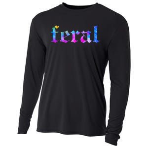 Feral Tie Dye Cooling Performance Long Sleeve Crew