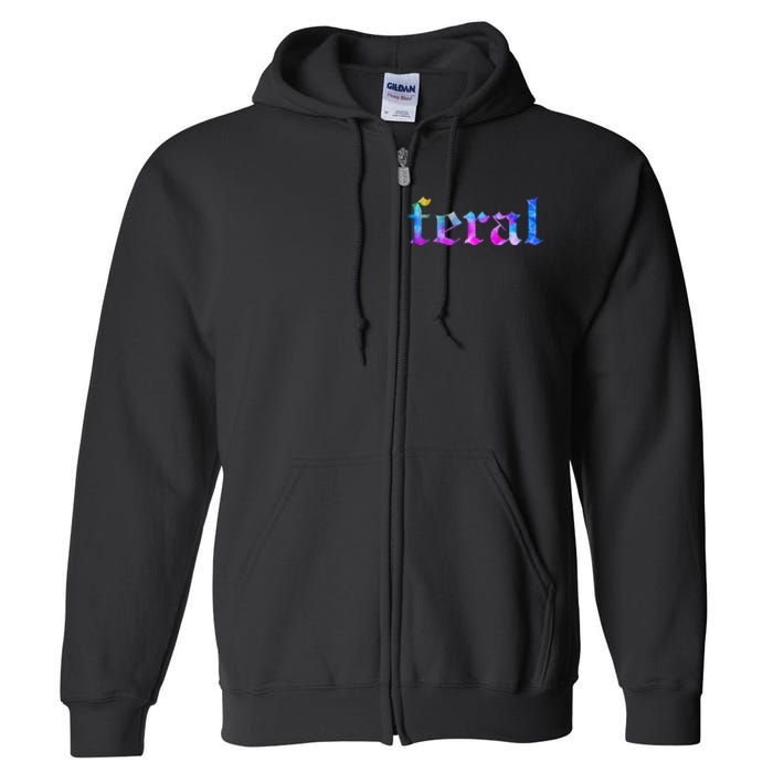 Feral Tie Dye Full Zip Hoodie