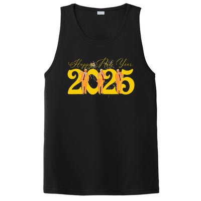 Funny Trump Dance Happy New Year 2025 Fireworks PosiCharge Competitor Tank