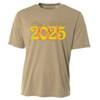 Funny Trump Dance Happy New Year 2025 Fireworks Cooling Performance Crew T-Shirt