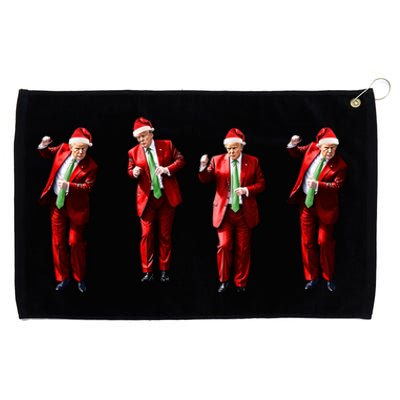 Funny Trump Dance Santa Claus Christmas Xmas Pajamas Holiday Meaningful Gift Grommeted Golf Towel