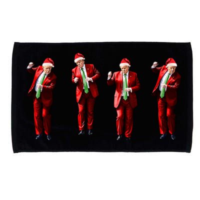 Funny Trump Dance Santa Claus Christmas Xmas Pajamas Holiday Meaningful Gift Microfiber Hand Towel