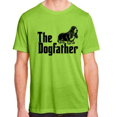 Funny The Dogfather Bassett Hound Lover Adult ChromaSoft Performance T-Shirt