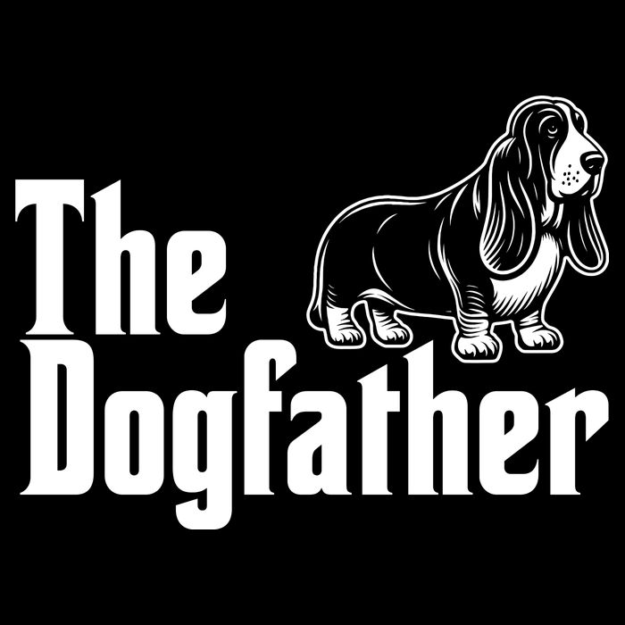 Funny The Dogfather Bassett Hound Lover Drawstring Bag