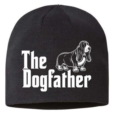 Funny The Dogfather Bassett Hound Lover Sustainable Beanie