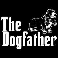 Funny The Dogfather Bassett Hound Lover 16 in Basic Backpack