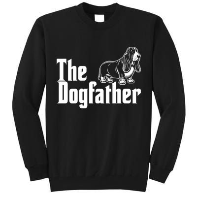 Funny The Dogfather Bassett Hound Lover Tall Sweatshirt