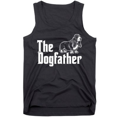 Funny The Dogfather Bassett Hound Lover Tank Top