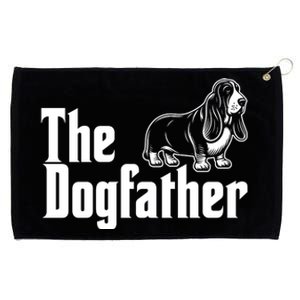 Funny The Dogfather Bassett Hound Lover Grommeted Golf Towel