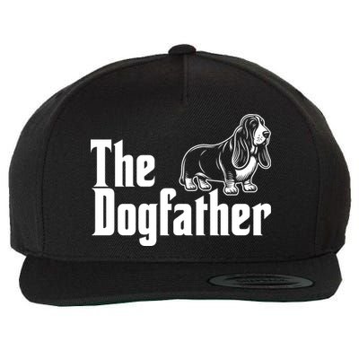 Funny The Dogfather Bassett Hound Lover Wool Snapback Cap