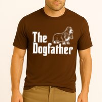 Funny The Dogfather Bassett Hound Lover Cooling Performance Crew T-Shirt
