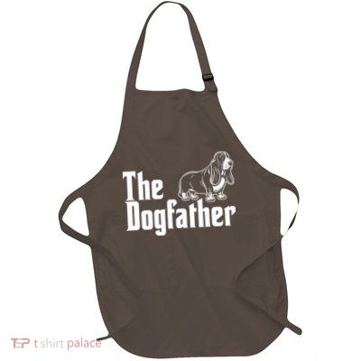 Funny The Dogfather Bassett Hound Lover Full-Length Apron With Pockets
