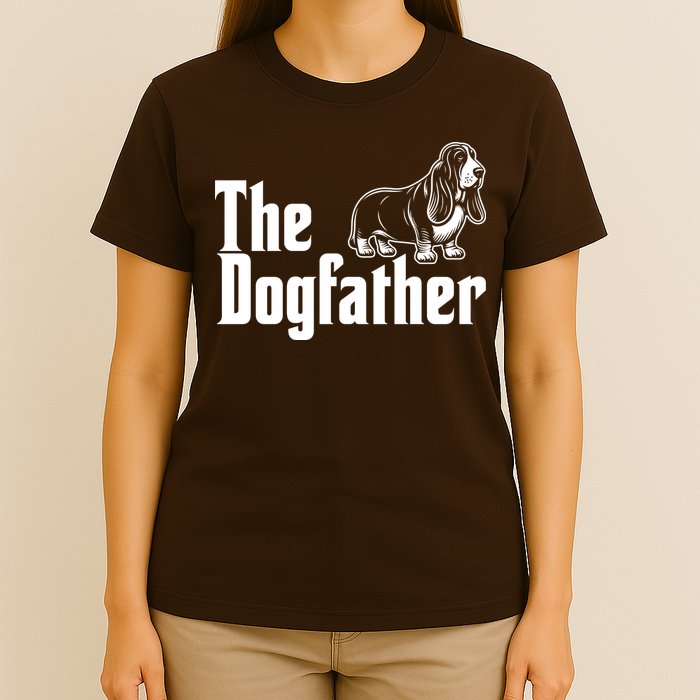 Funny The Dogfather Bassett Hound Lover T-Shirt