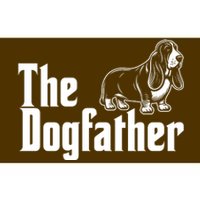 Funny The Dogfather Bassett Hound Lover Bumper Sticker