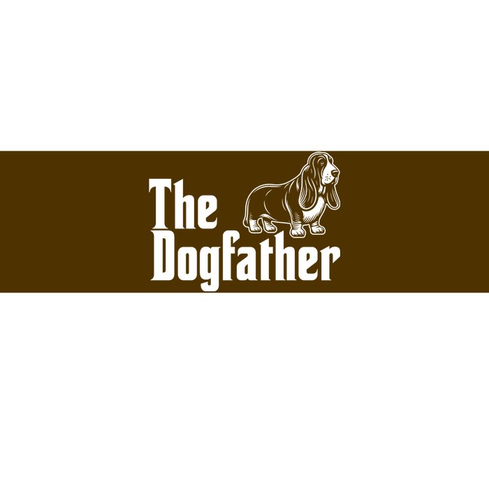 Funny The Dogfather Bassett Hound Lover Bumper Sticker