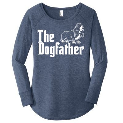 Funny The Dogfather Bassett Hound Lover Women's Perfect Tri Tunic Long Sleeve Shirt