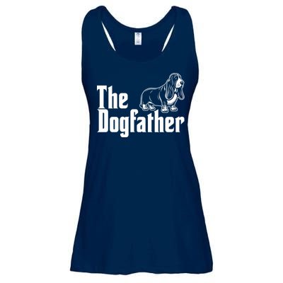 Funny The Dogfather Bassett Hound Lover Ladies Essential Flowy Tank