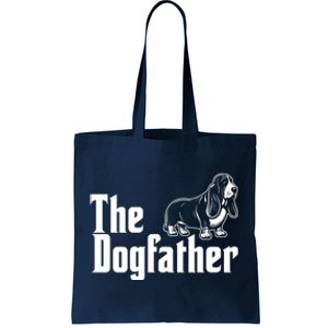 Funny The Dogfather Bassett Hound Lover Tote Bag