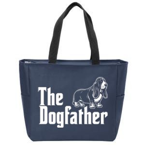 Funny The Dogfather Bassett Hound Lover Zip Tote Bag