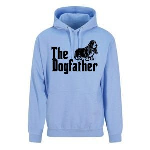 Funny The Dogfather Bassett Hound Lover Unisex Surf Hoodie