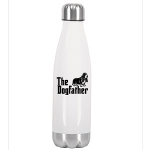 Funny The Dogfather Bassett Hound Lover Stainless Steel Insulated Water Bottle