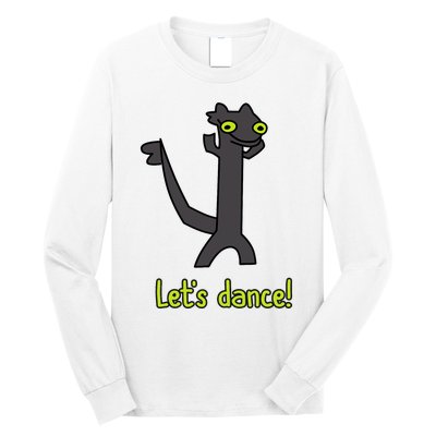 Funny Toothless Dance Meme LetS Dance Long Sleeve Shirt