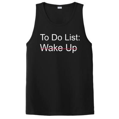 Funny To Do List: Wake Up Crossed Out Gift PosiCharge Competitor Tank