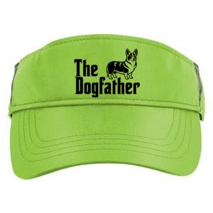 Funny The Dogfather Corgi Lover Adult Drive Performance Visor