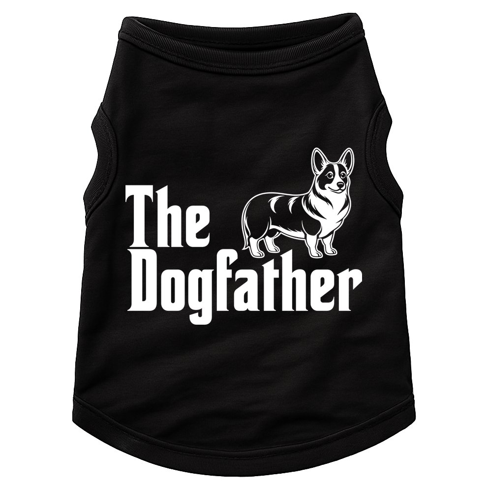 Funny The Dogfather Corgi Lover Doggie Tank