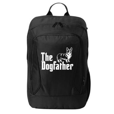 Funny The Dogfather Corgi Lover City Backpack