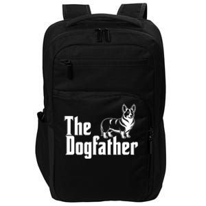 Funny The Dogfather Corgi Lover Impact Tech Backpack