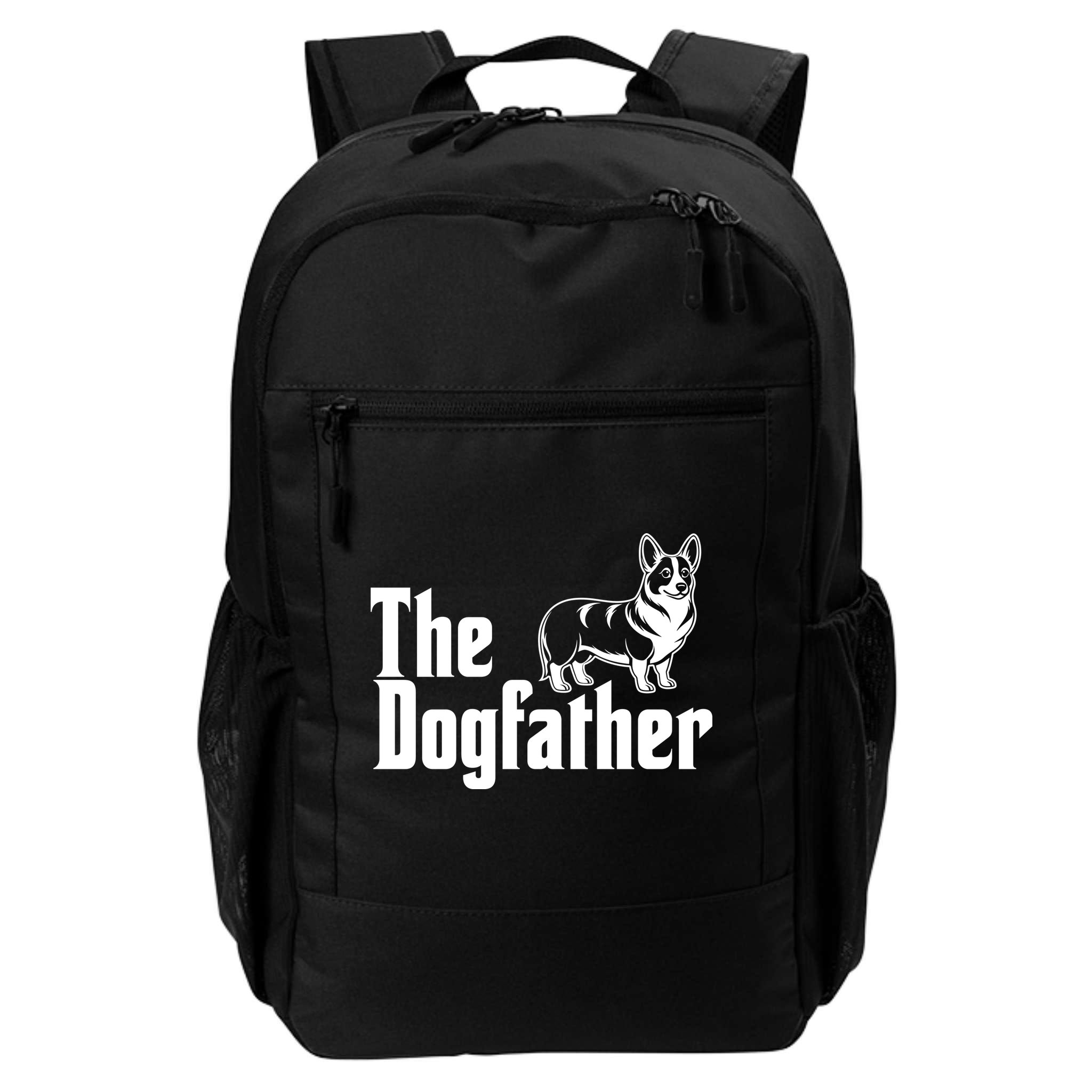 Funny The Dogfather Corgi Lover Backpack