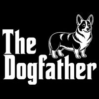 Funny The Dogfather Corgi Lover Flatbill Hat